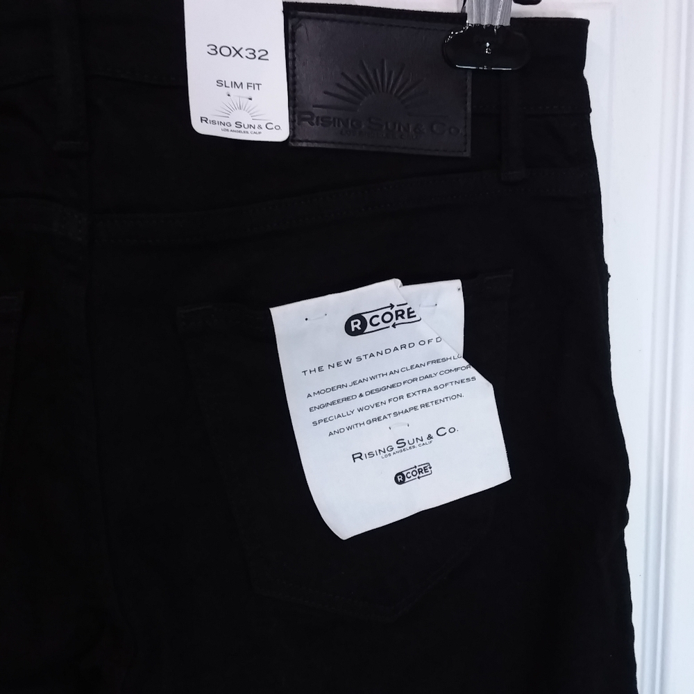 Men's Rising Sun Co Jeans. 30W by 32L Slim Flit, New With Tags